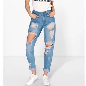 Boohoo Mom Jeans